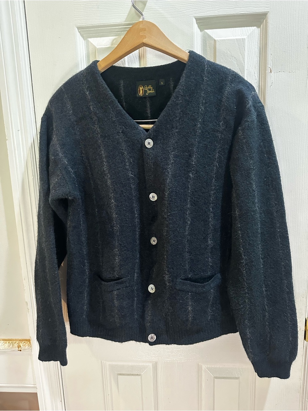 Bobby Jones Cardigan Baby Alpaca Striped Small